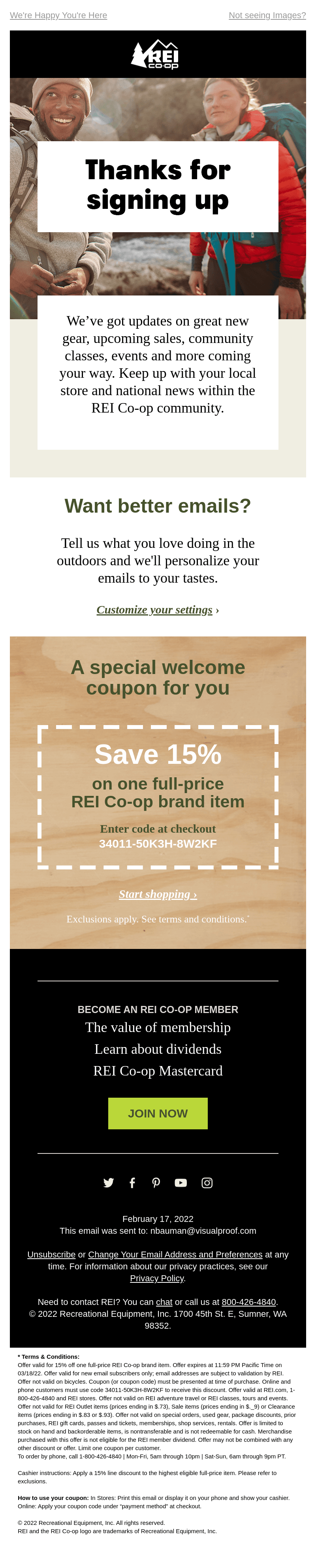 How Will You Use Your 15% Off Coupon?