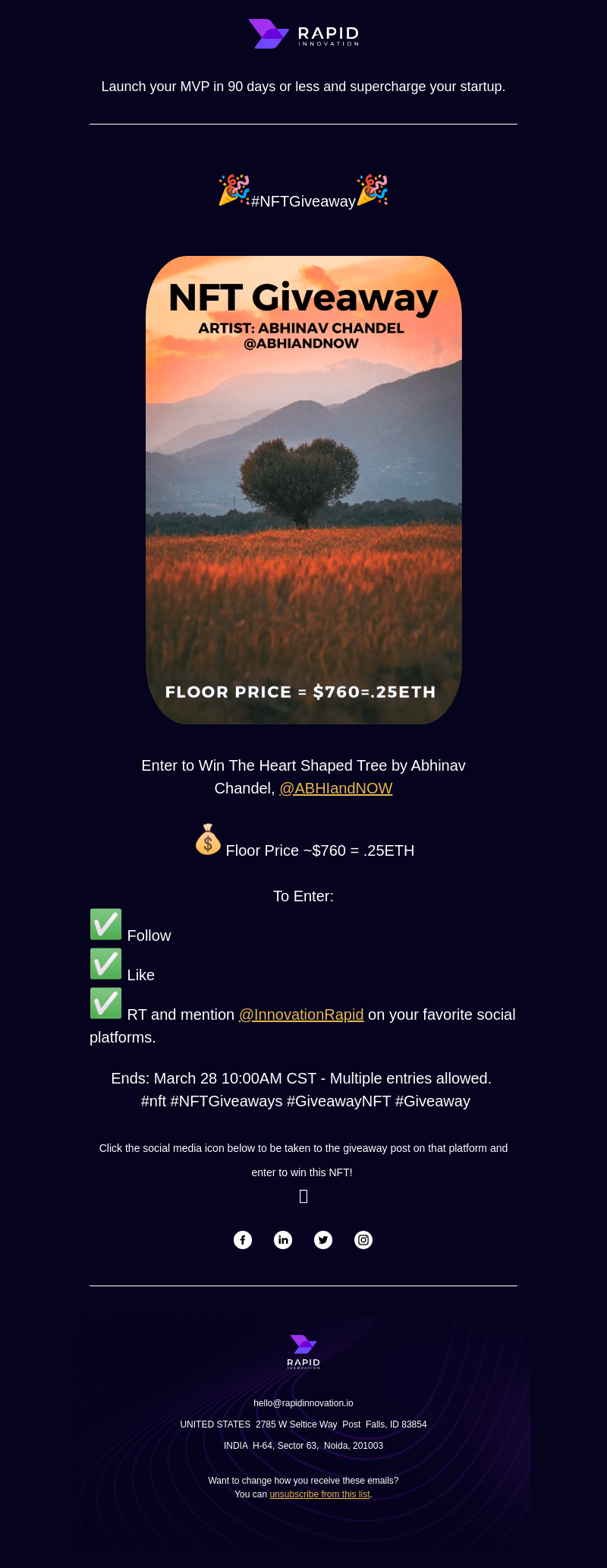 March NFT Giveaway 🍀