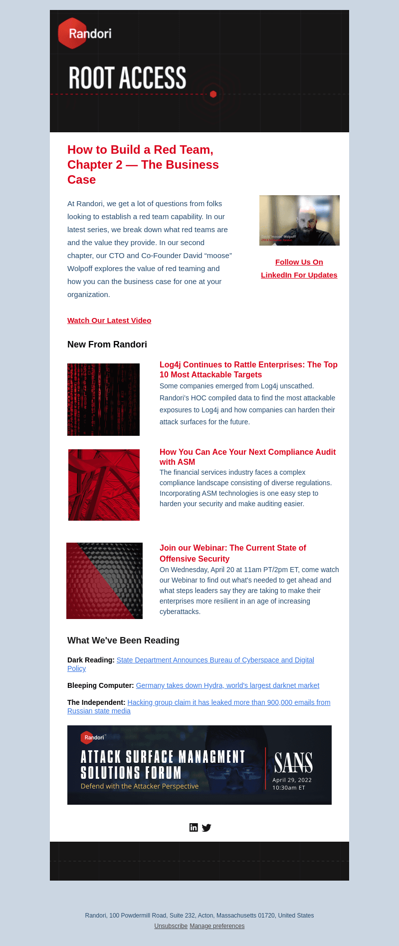 Root Access - The Business Case for Red Teams