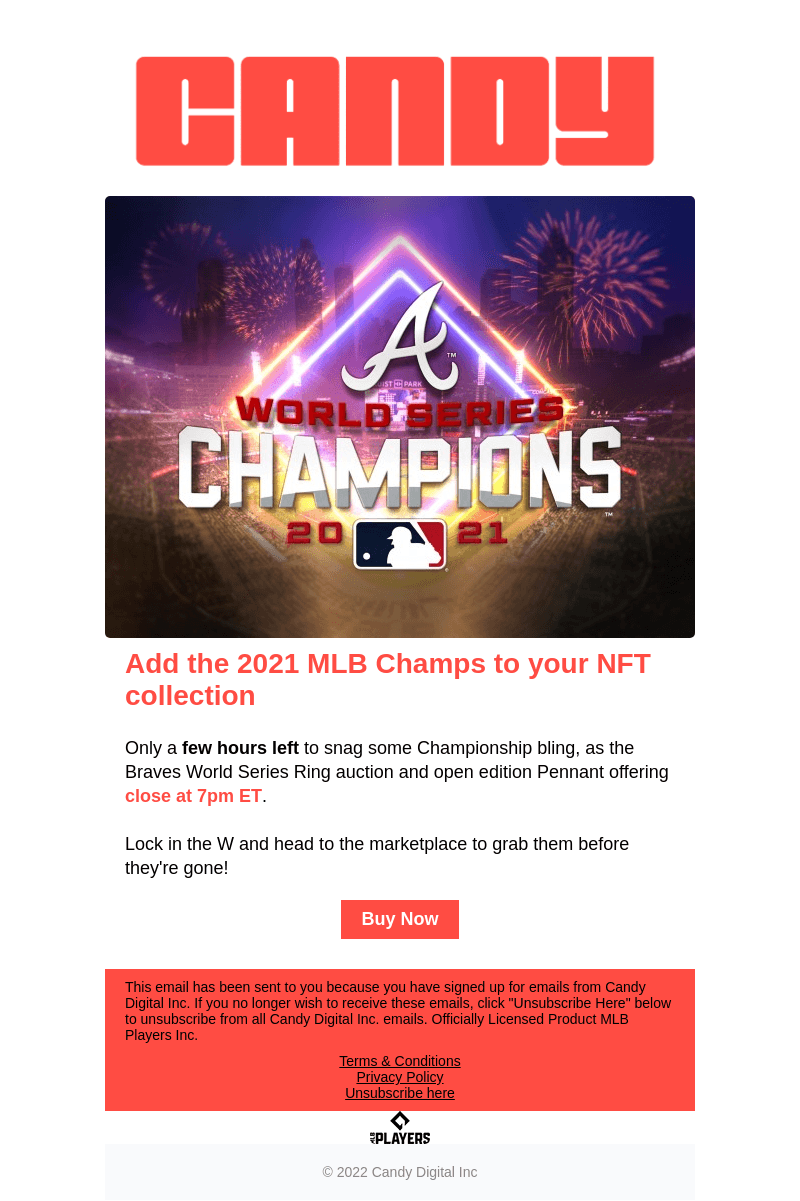 Candy Visual email from Thu, Apr 28, 2022