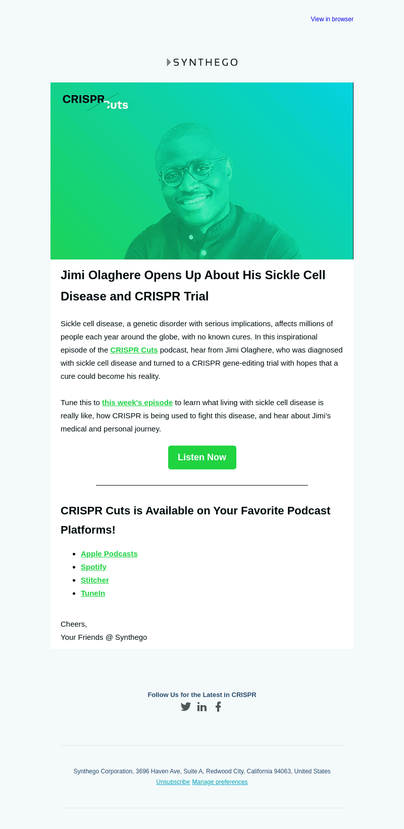 The CRISPR Solution for Sickle Cell Disease