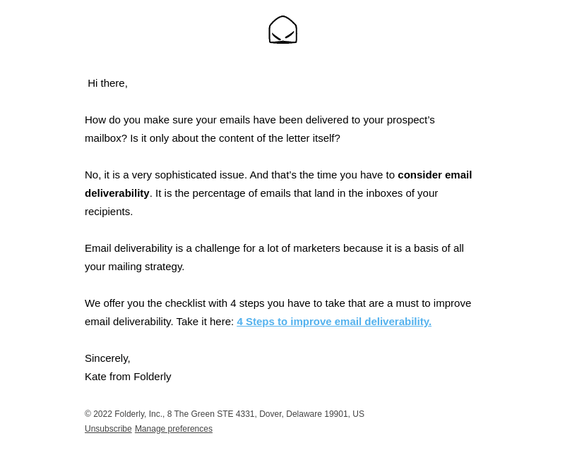 4 Steps to improve email deliverability checklist