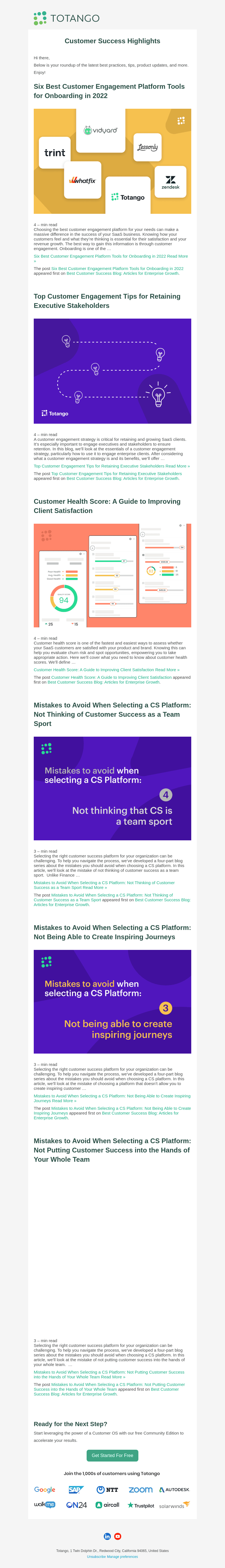 Your Customer Success Highlights