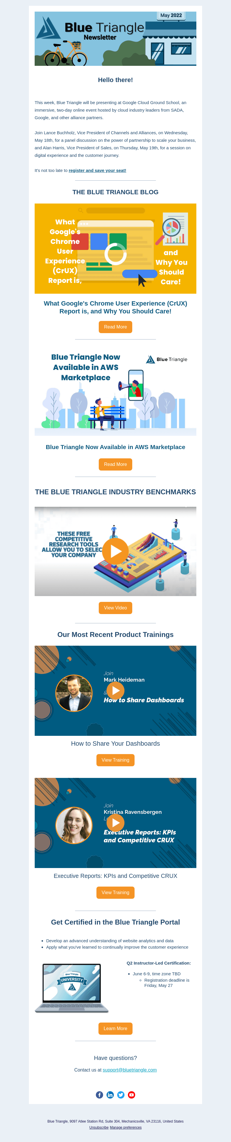 What's New in Blue Triangle: April 2022