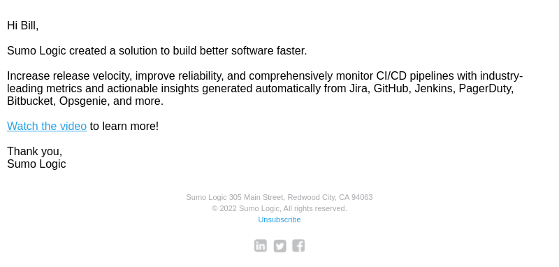Sumo Logic Optimizes Software Development [Video]