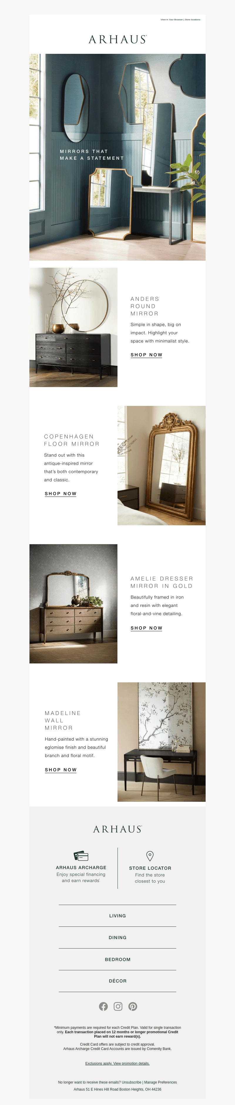 Mirrors That Make a Statement