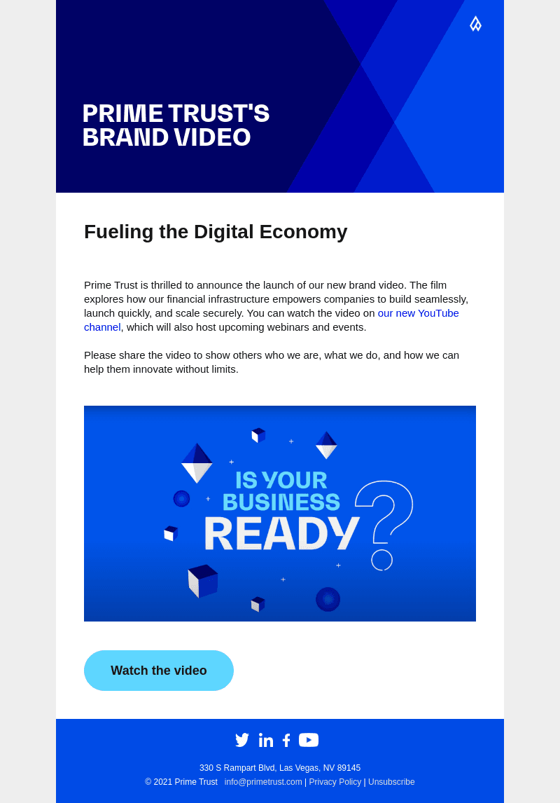Prime trust email from Tue, May 24, 2022