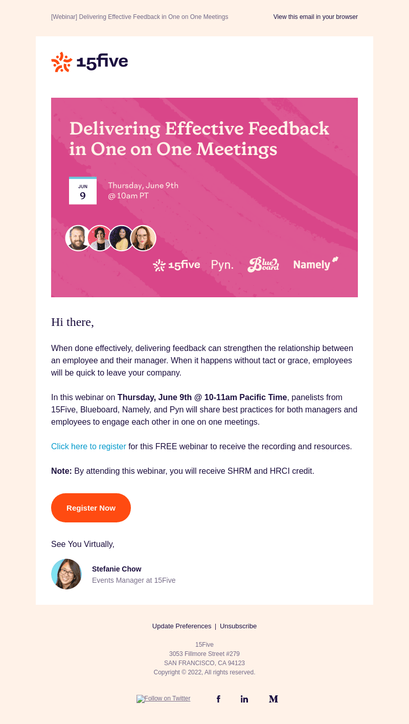 [Webinar] Delivering Effective Feedback in One on One Meetings