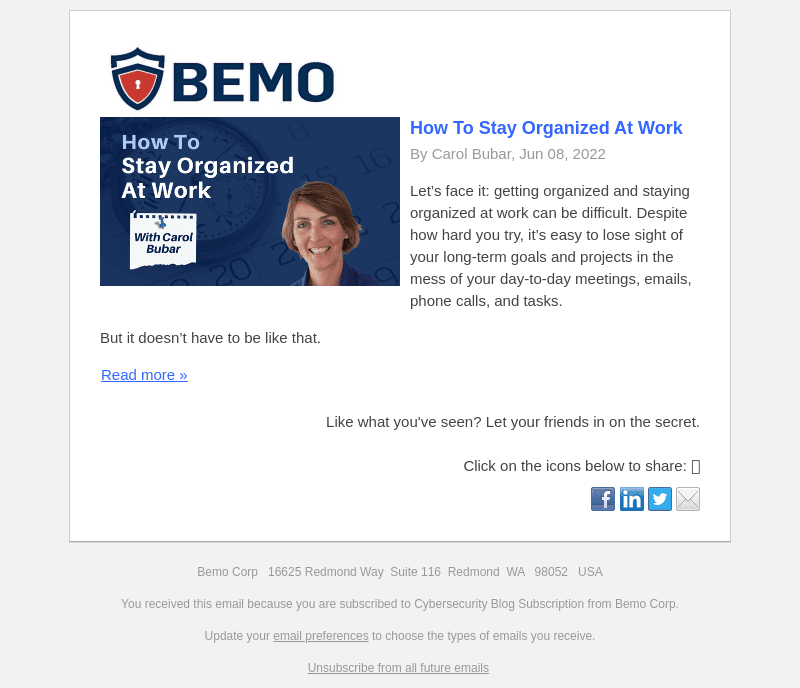 How To Stay Organized At Work