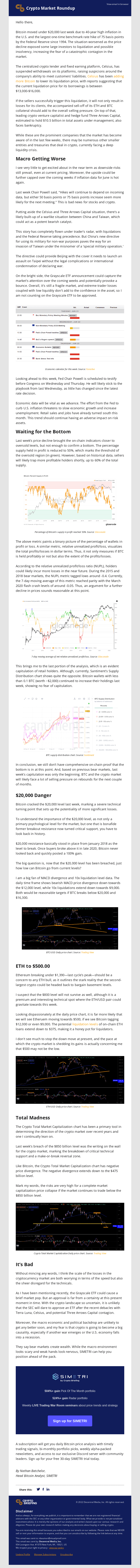 Crypto Market Roundup: Bitcoin breaks $20,000