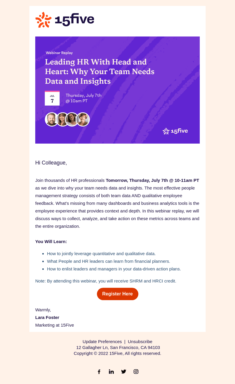 [Webinar] Leading HR With Head and Heart