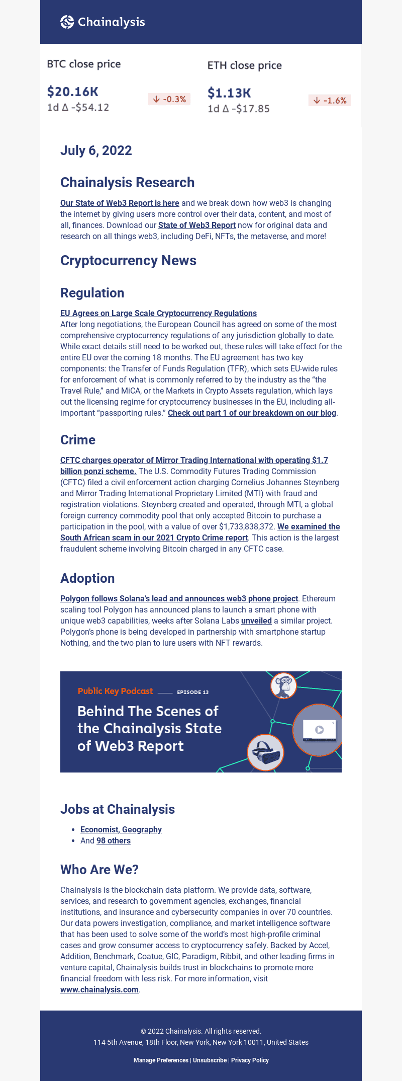 All things web3, and major EU crypto regulations