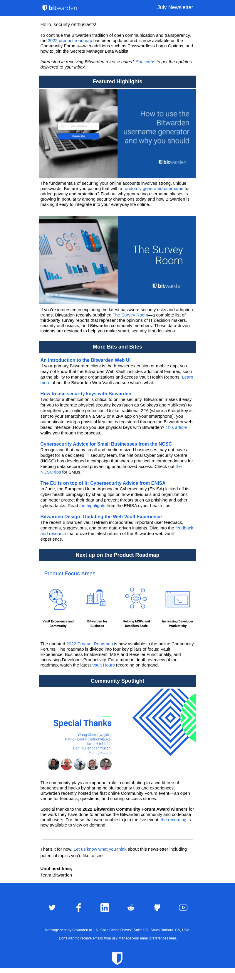 Now Available: The Bitwarden Product Roadmap
