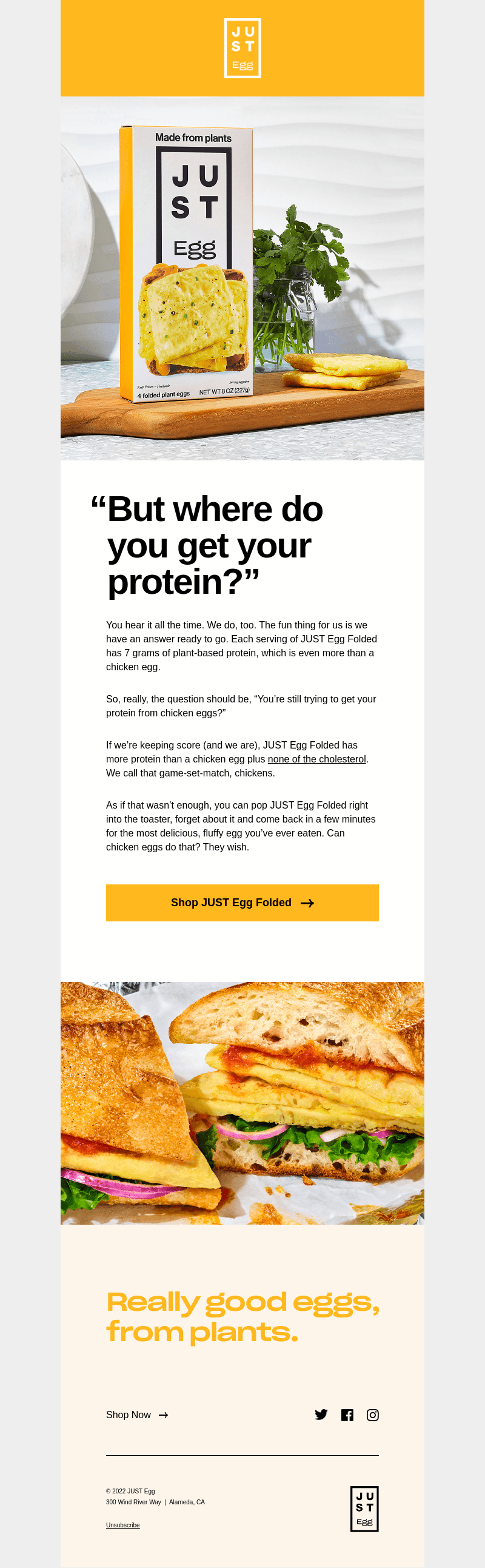 More protein than a chicken egg.