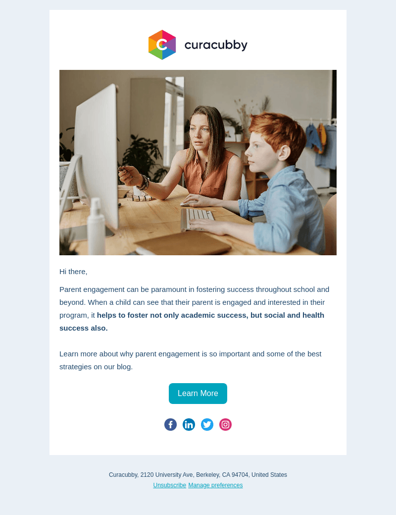 Curacubby email from Tue, Jul 26, 2022
