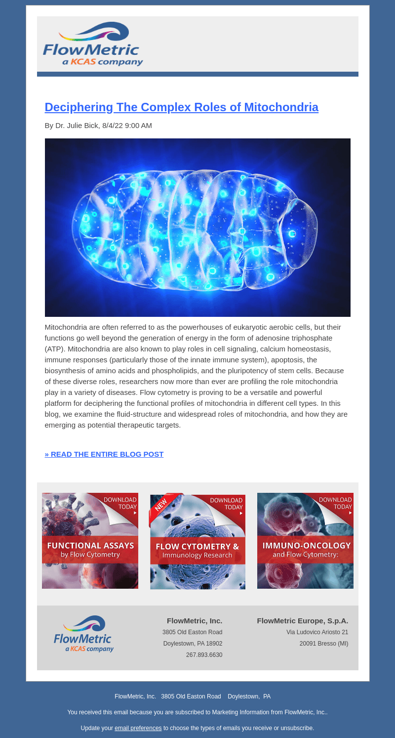 FlowMetric email from Thu, Aug 4, 2022