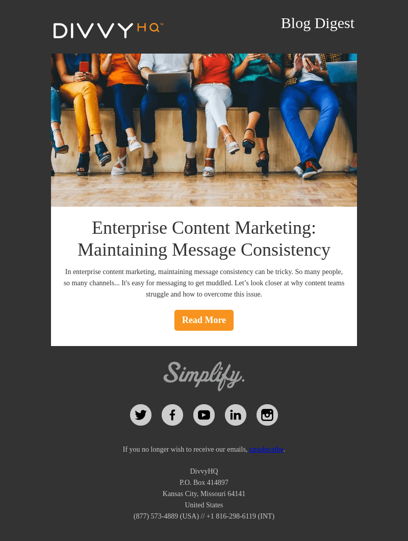 Enterprise Content Marketing: Maintaining Message Consistency