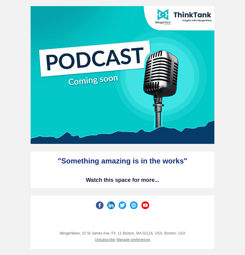 We are hosting something big, very soon!