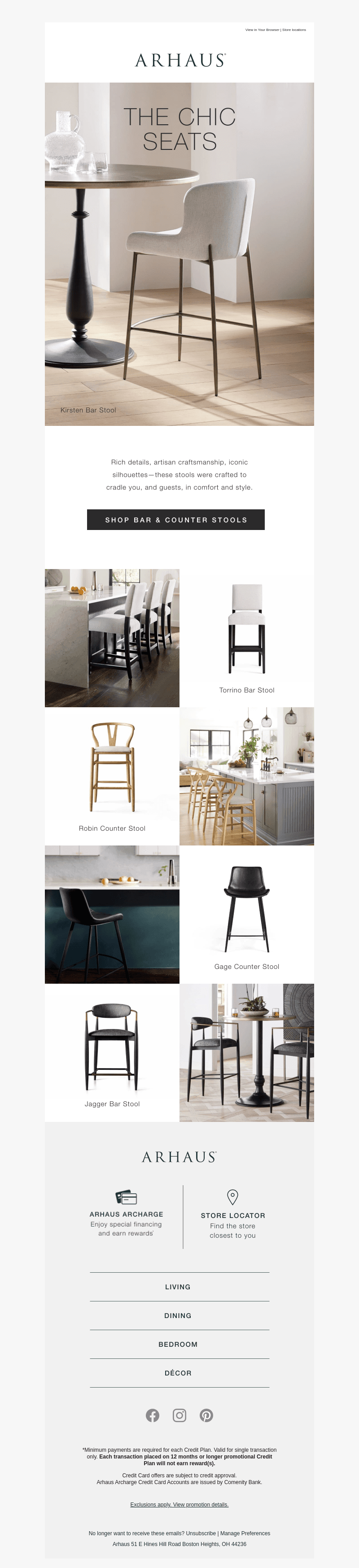 Chic Seats for Your Bar or Counter