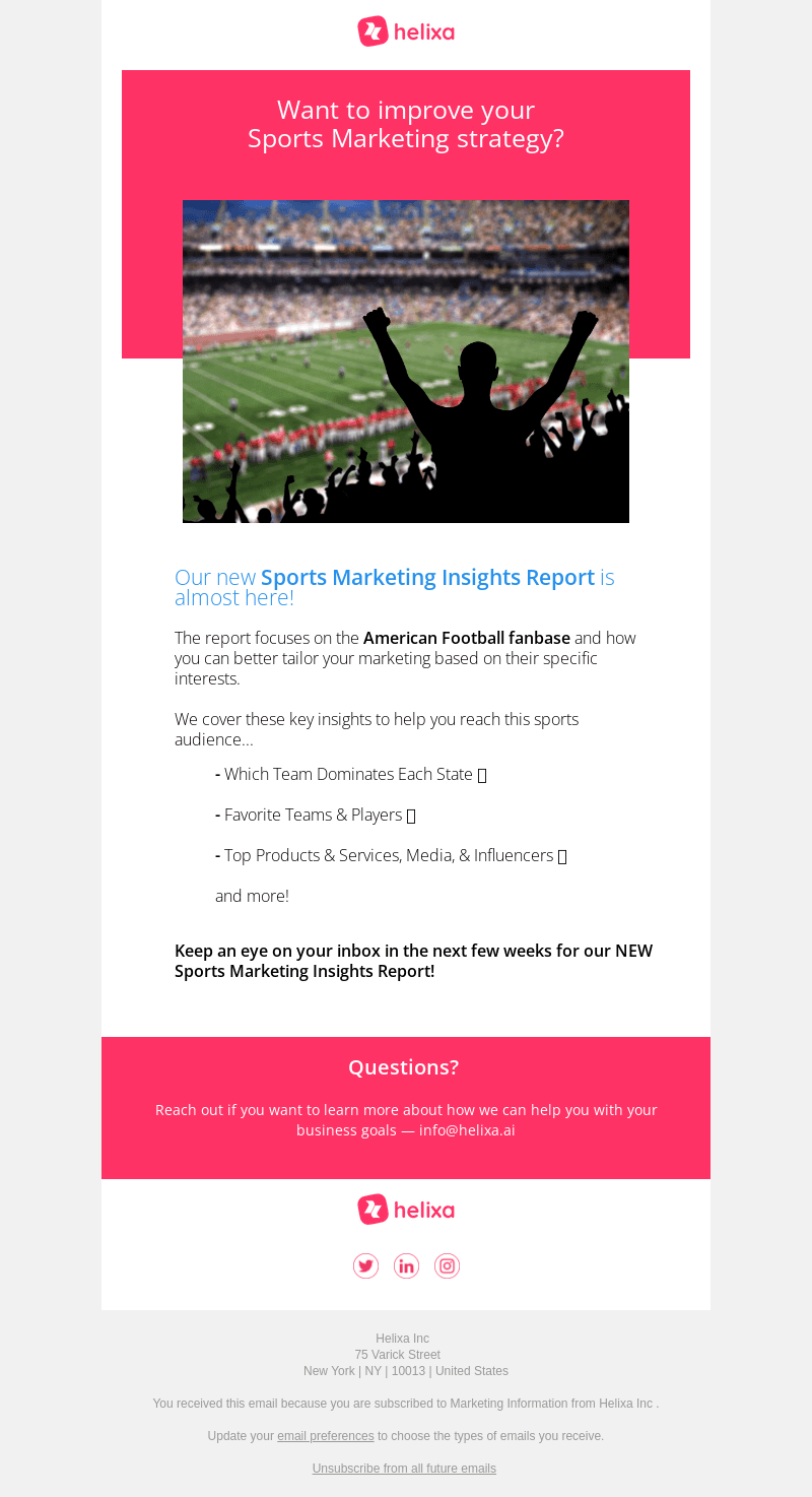 Helixa email from Thu, Aug 25, 2022