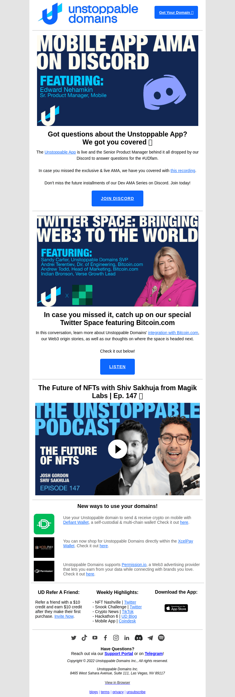 Unstoppable Update: Mobile App AMA + Bitcoin.com Twitter Space