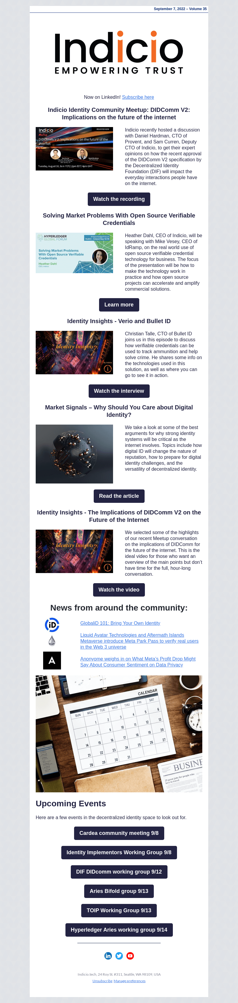 Indicio Newsletter – Vol 35
