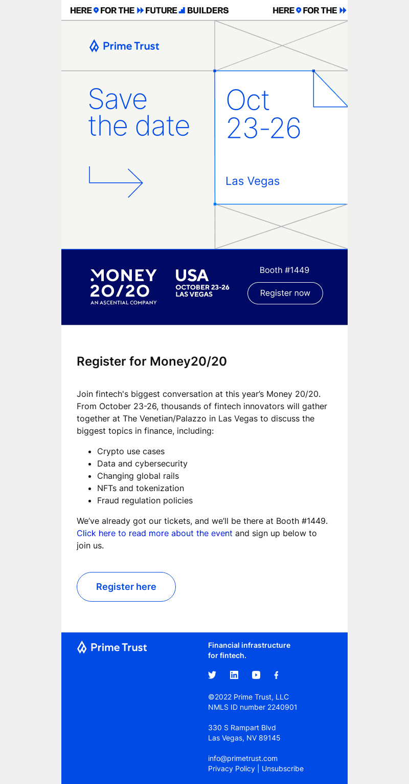 Prime trust email from Wed, Sep 21, 2022