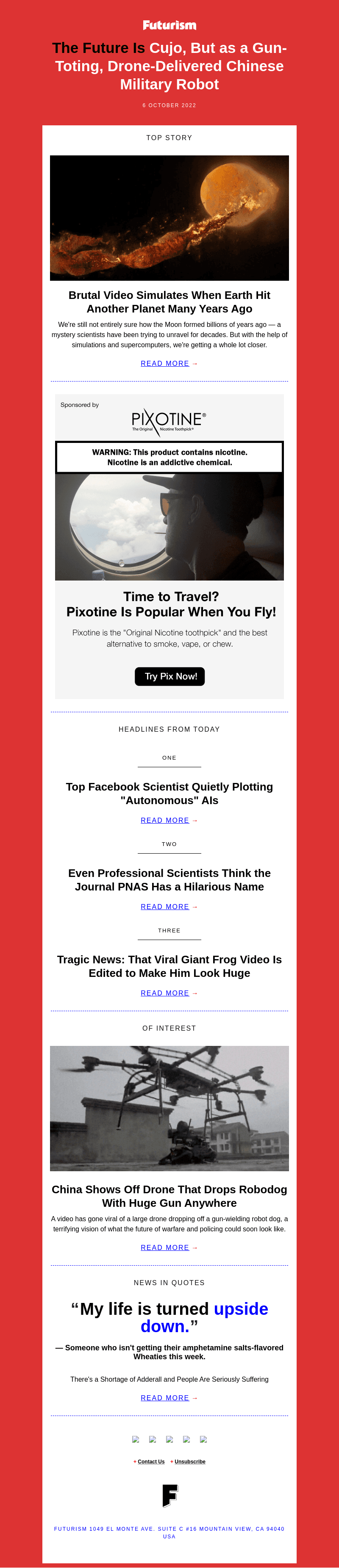 Futurism email from Thu, Oct 6, 2022