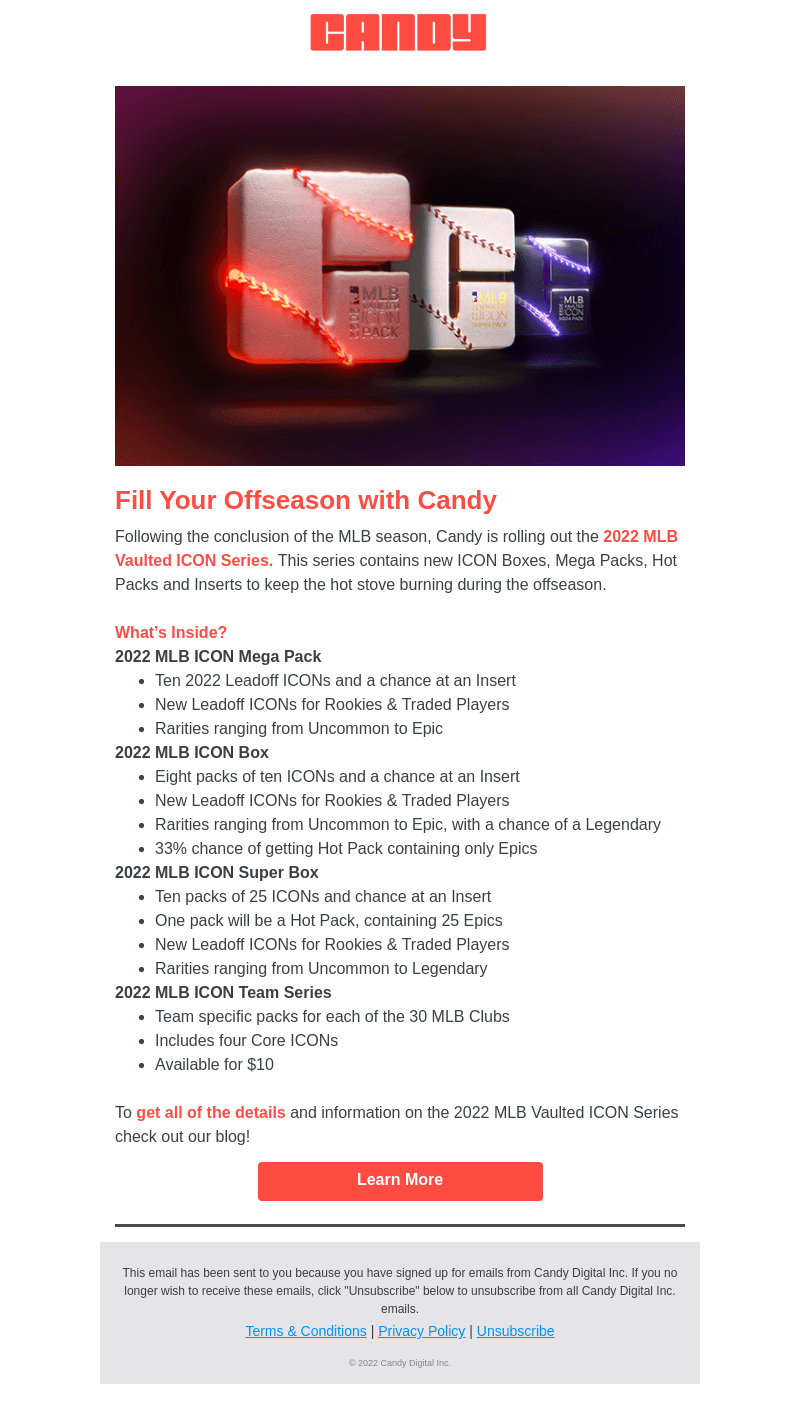 Candy Visual email from Thu, Oct 27, 2022