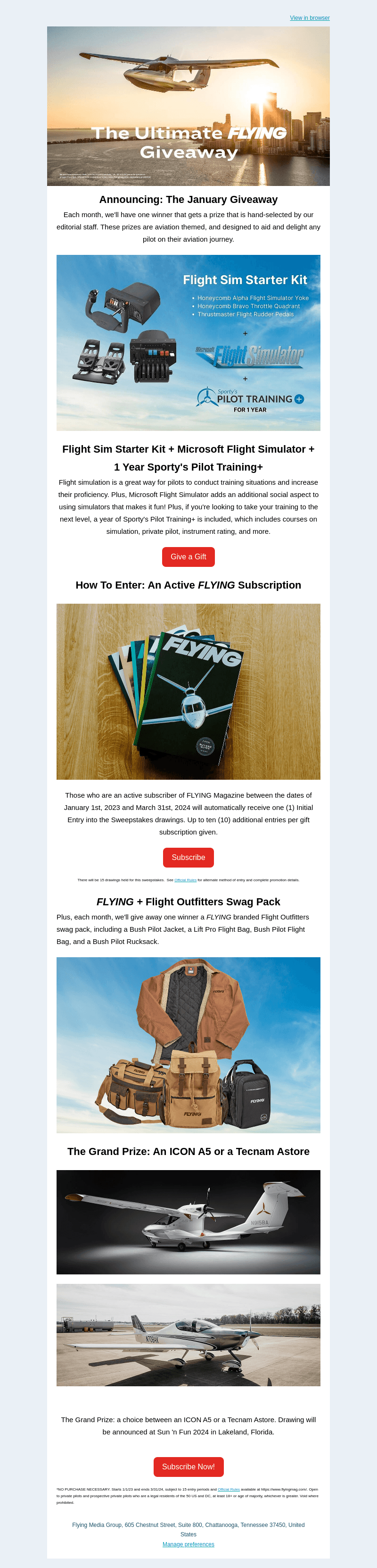 Flying Magazine email from Thu, Jan 19, 2023