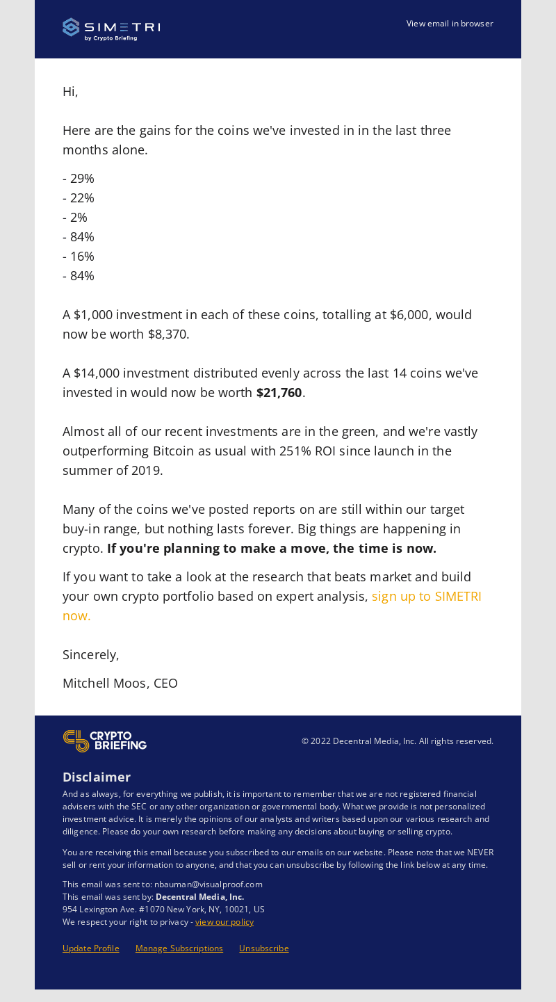 Here's How Much Money You Would Have Made