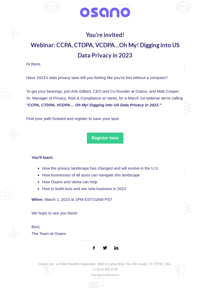 Webinar: Feeling lost in 2023’s data privacy landscape?