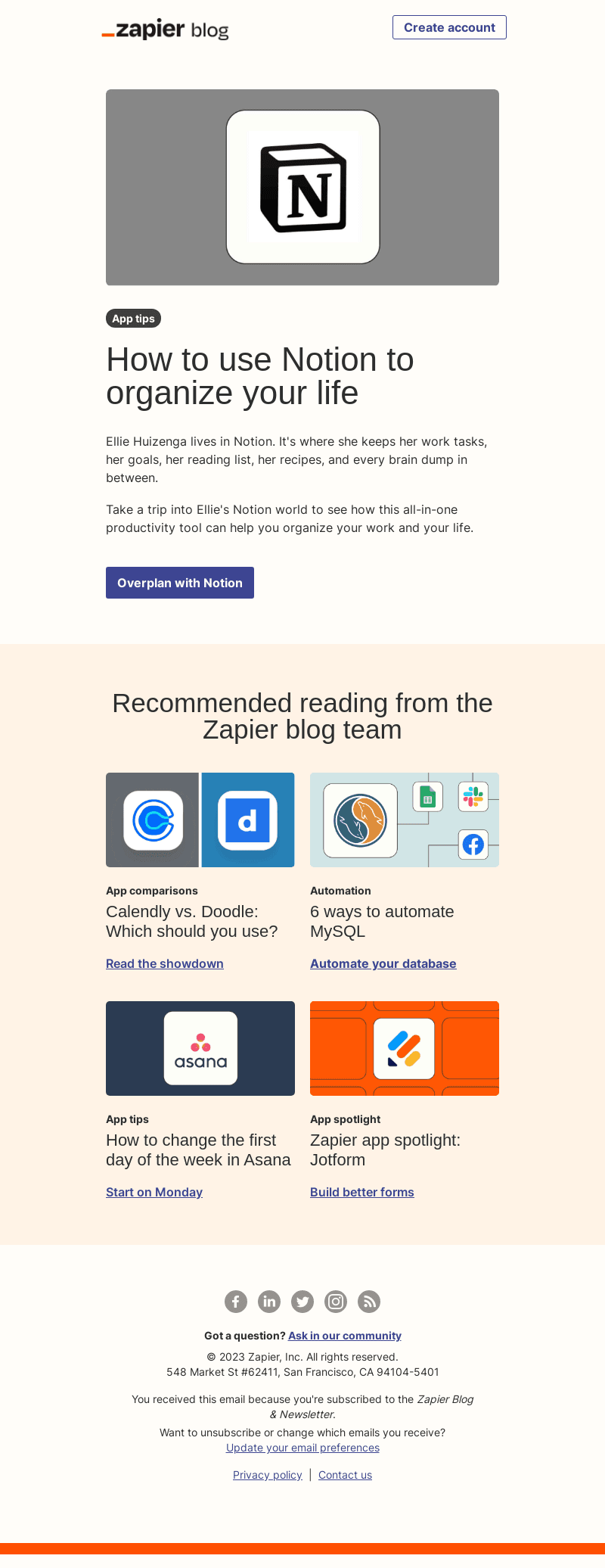 Use Notion to organize your life