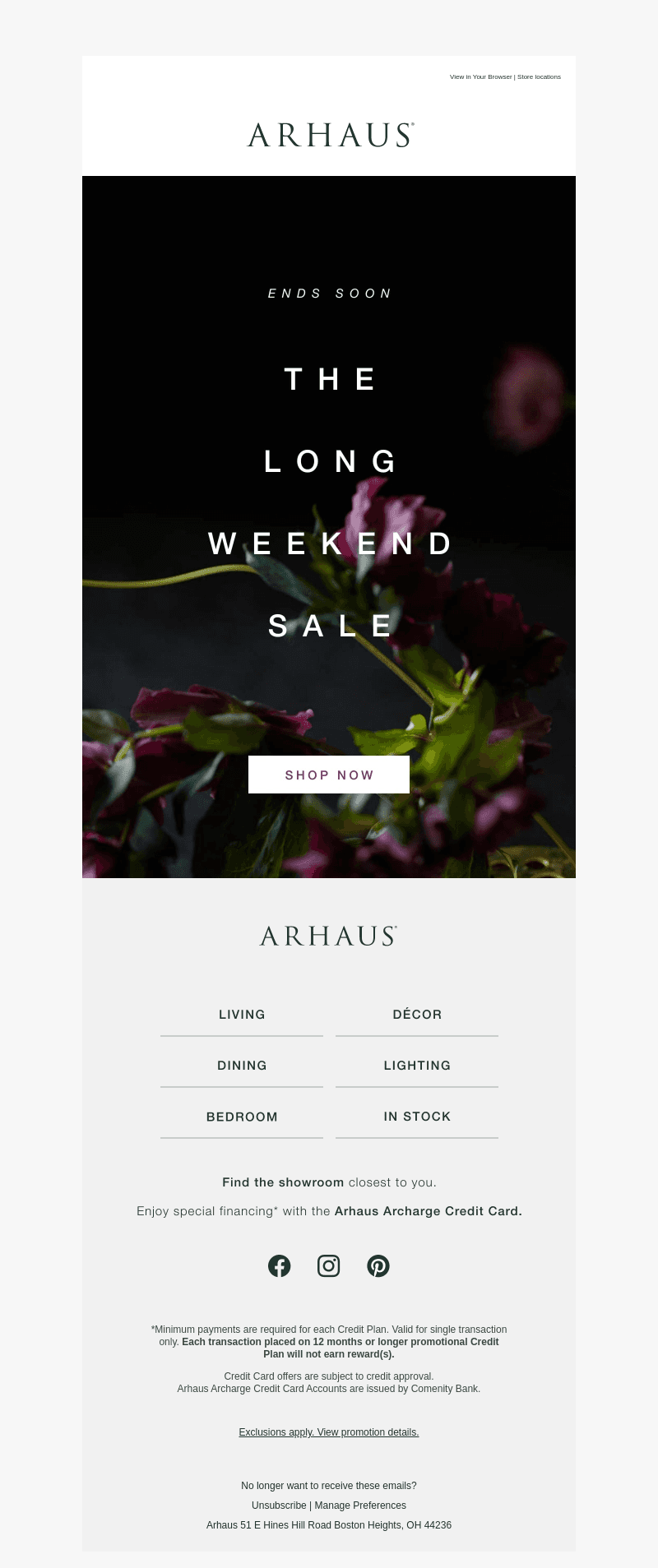 The Long Weekend Sale Ends Soon