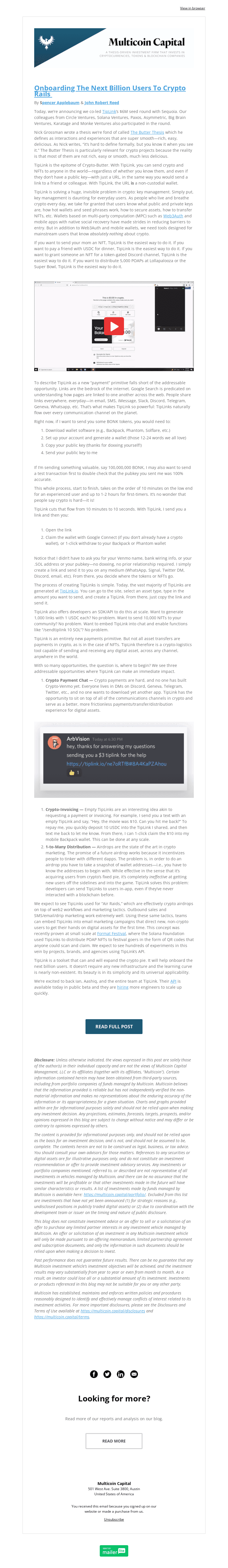 Onboarding The Next Billion Users To Crypto Rails 📈