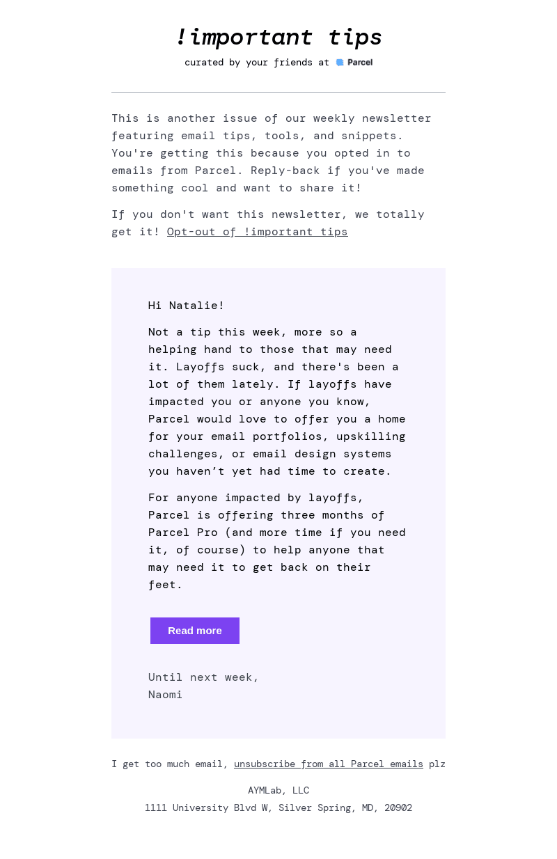 Up your email development skills after layoffs