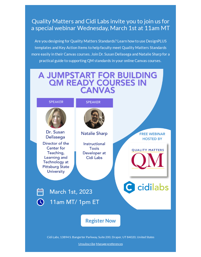 QM Standards and Canvas? Get a Jumpstart with Cidi Labs