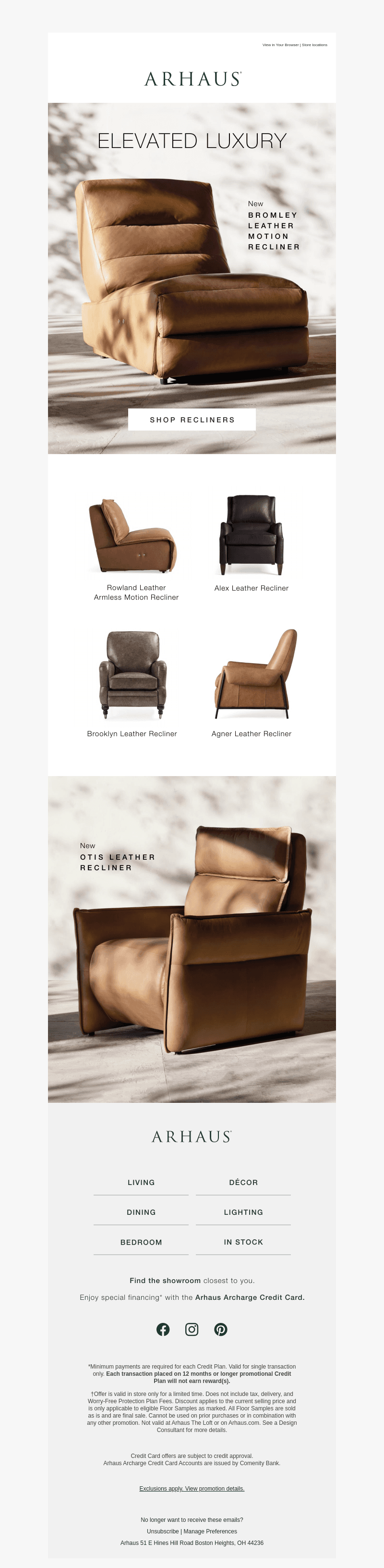 New Ways to Relax & Recline
