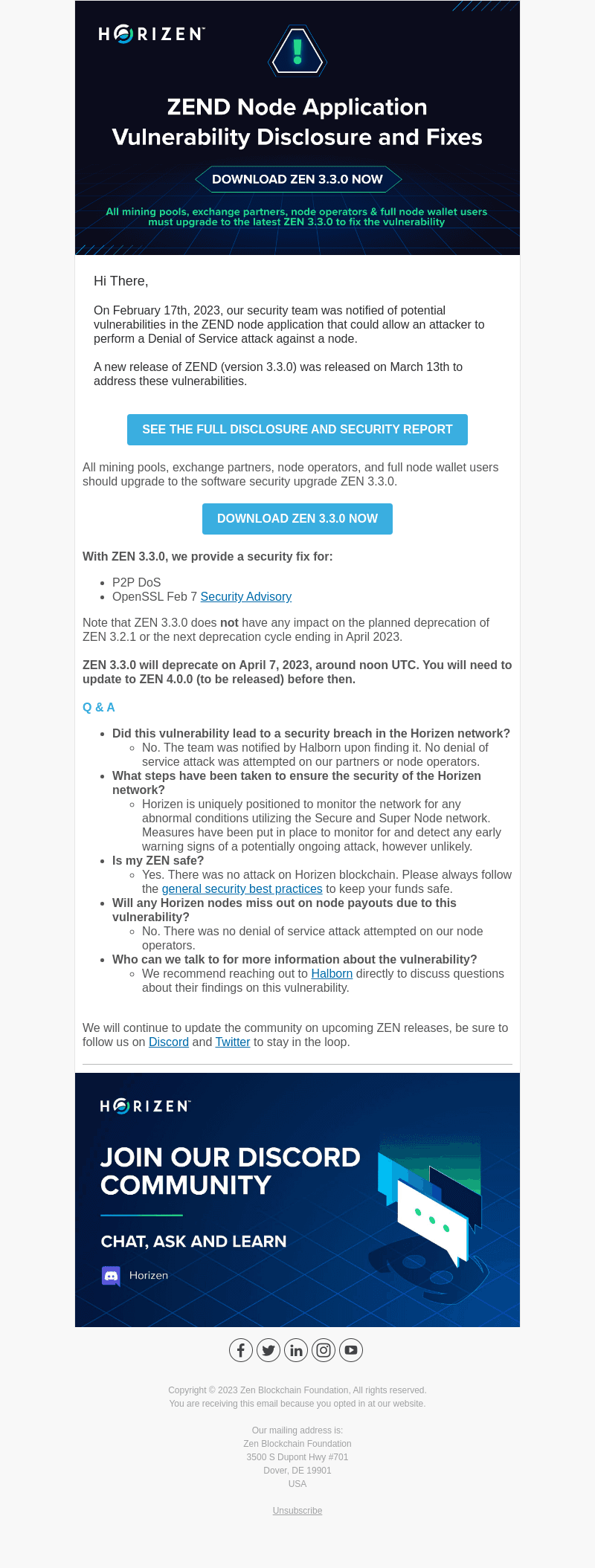 Security Upgrade ZEN 3.3.0 is Available for Fixing ZEND Node Application Vulnerabilities