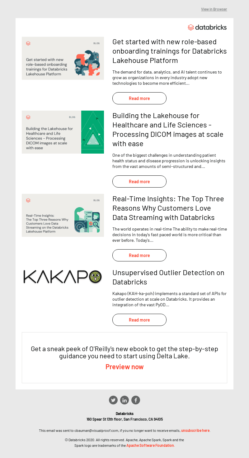 Databricks Blog Round Up: Get started with new role-based onboarding trainings for Databricks Lakehouse Platform