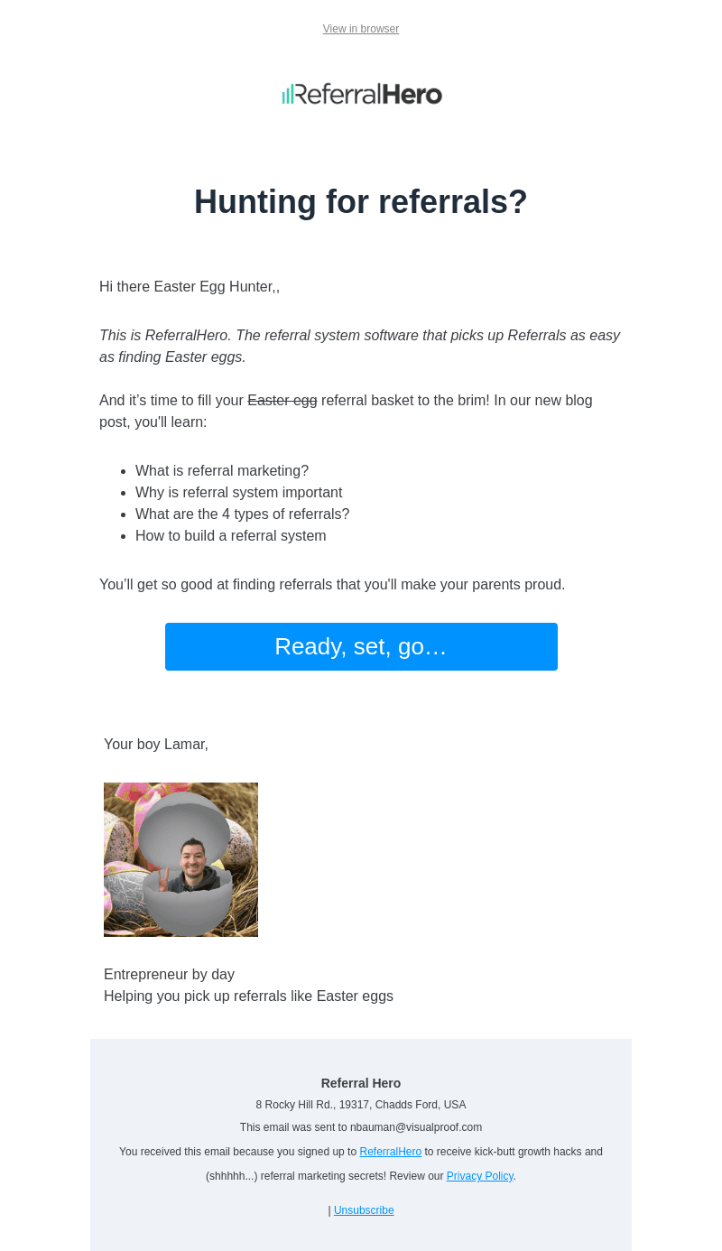 ReferralHero email from Tue, Apr 4, 2023