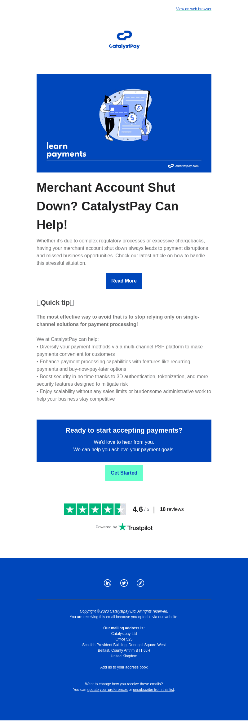 Catalyst Commerce email from Fri, Apr 7, 2023