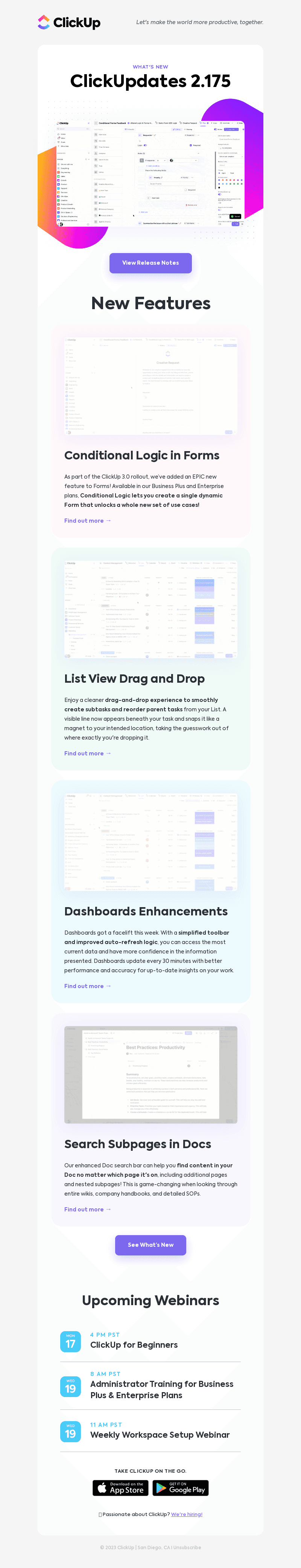 BIG release with Conditional Logic in Forms, Dashboard Enhancements, and more!