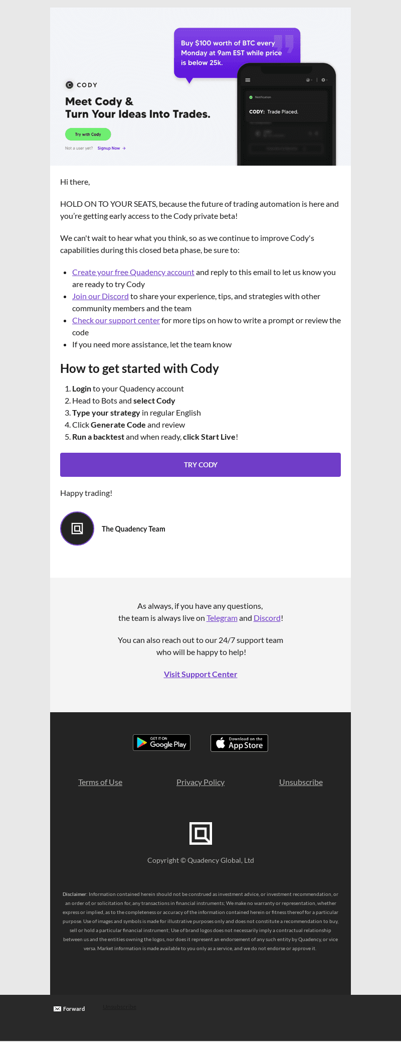 Your access to Cody AI is waiting ...