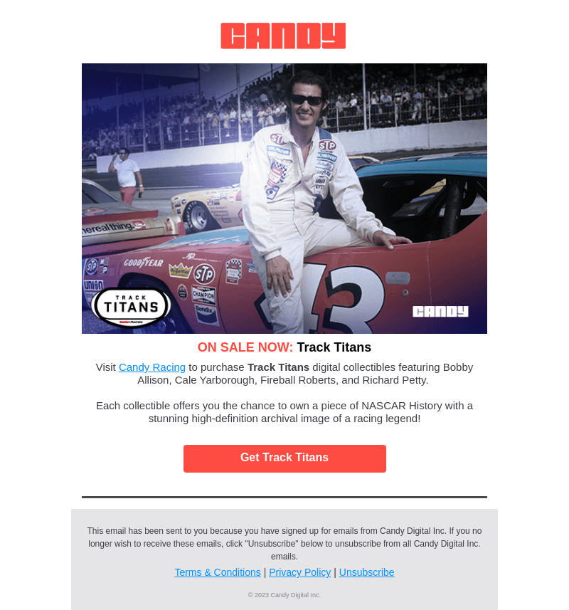 Candy Visual email from Fri, May 12, 2023