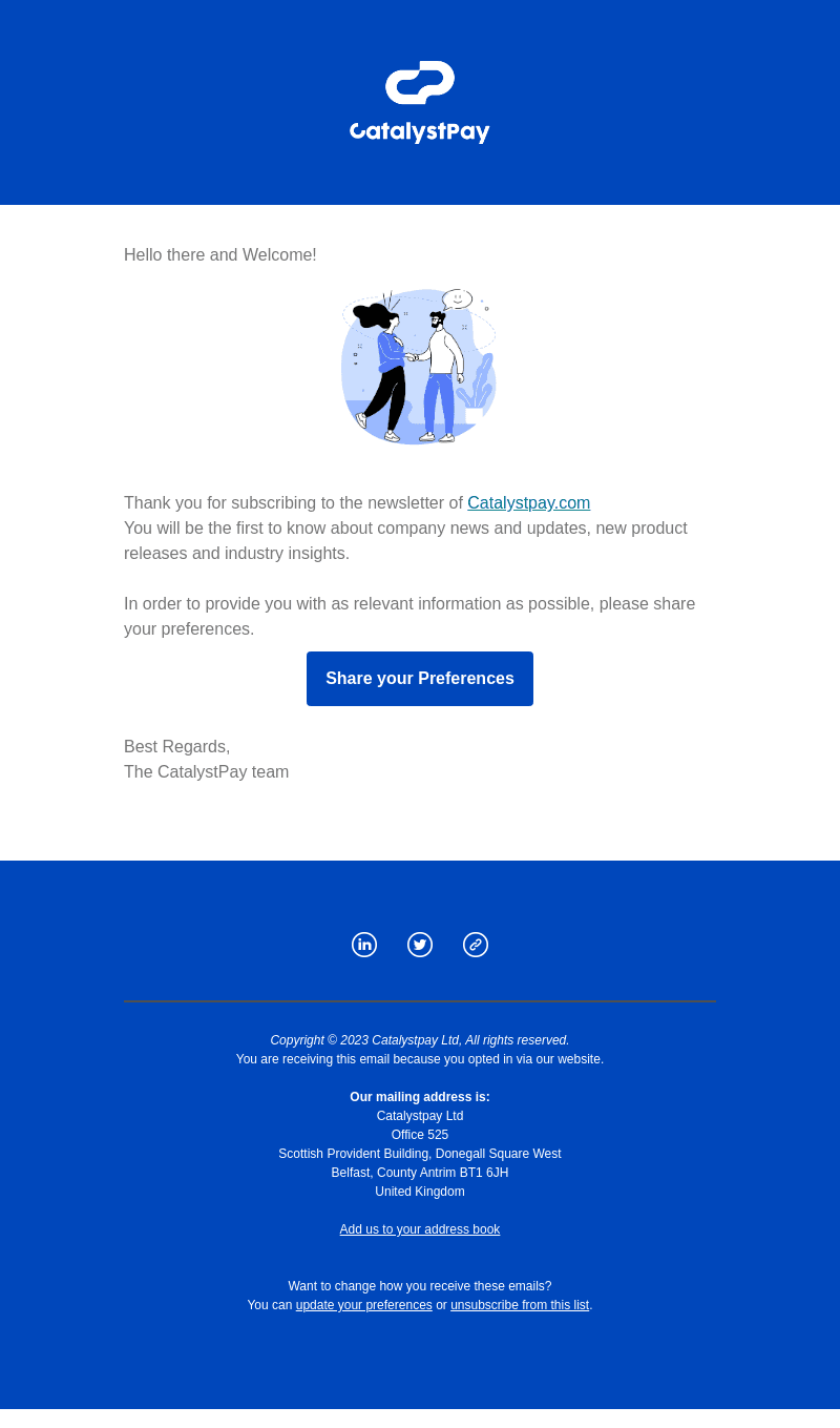 Catalyst Commerce email from Fri, May 12, 2023