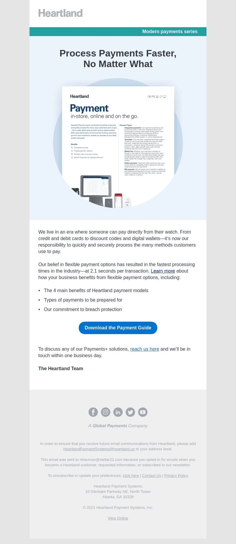 Try safer, faster payment processes