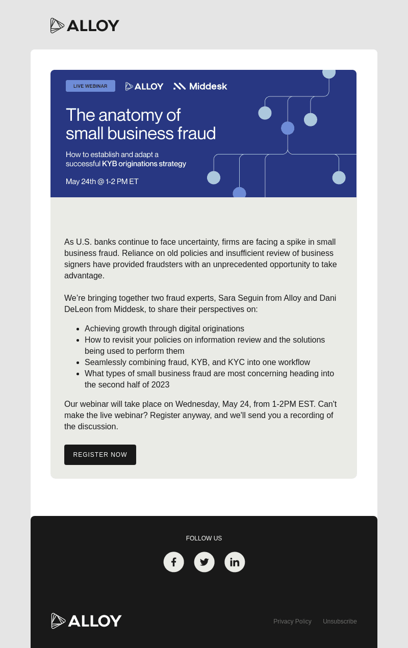Alloy email from Wed, May 17, 2023