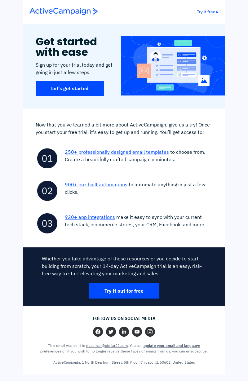Get instant access to your free account