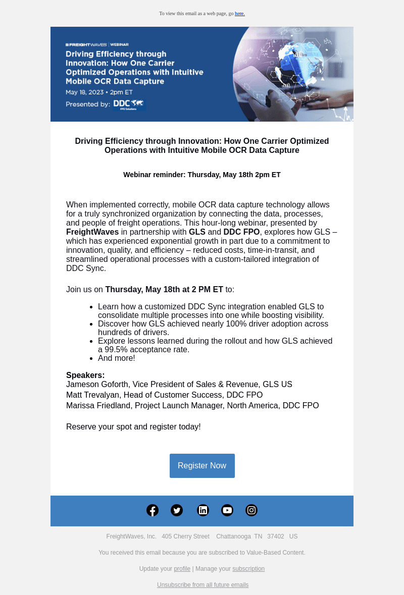Webinar Reminder- Driving Efficiency through Innovation: How One Carrier Optimized Operations with Intuitive Mobile OCR Data Capture